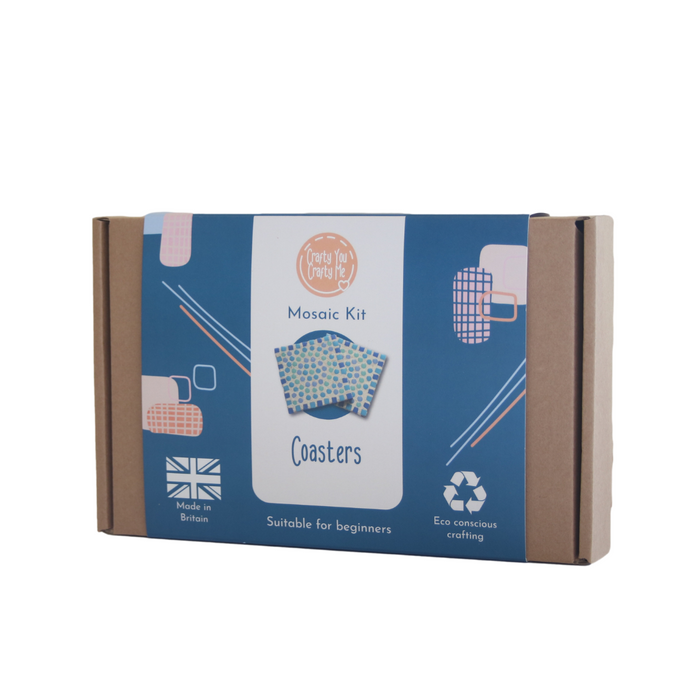 Mosaic Coaster Craft Kit - Blue